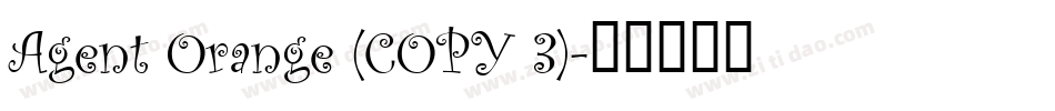 Agent Orange (COPY 3)字体转换